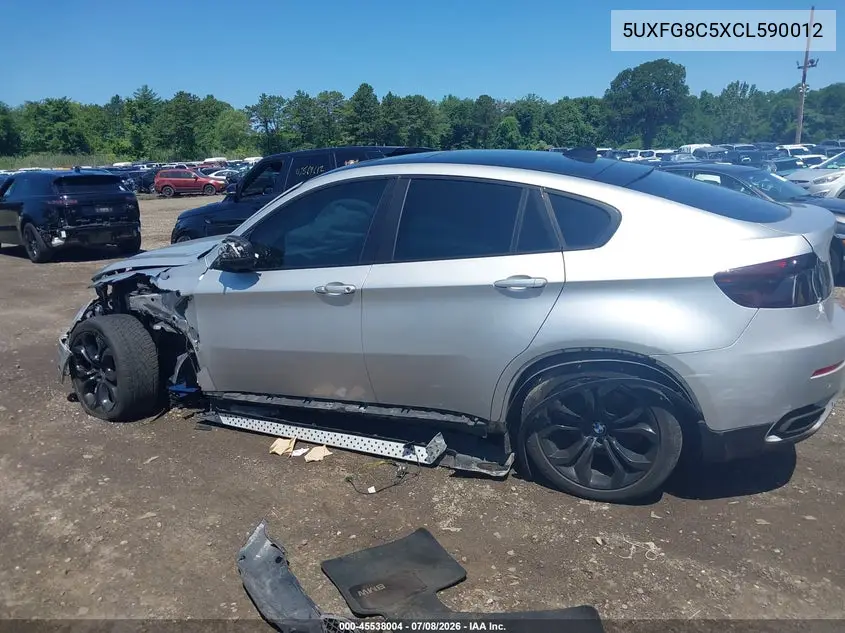 2012 BMW X6 xDrive50I VIN: 5UXFG8C5XCL590012 Lot: 45538004