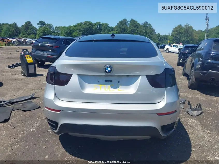 2012 BMW X6 xDrive50I VIN: 5UXFG8C5XCL590012 Lot: 45538004