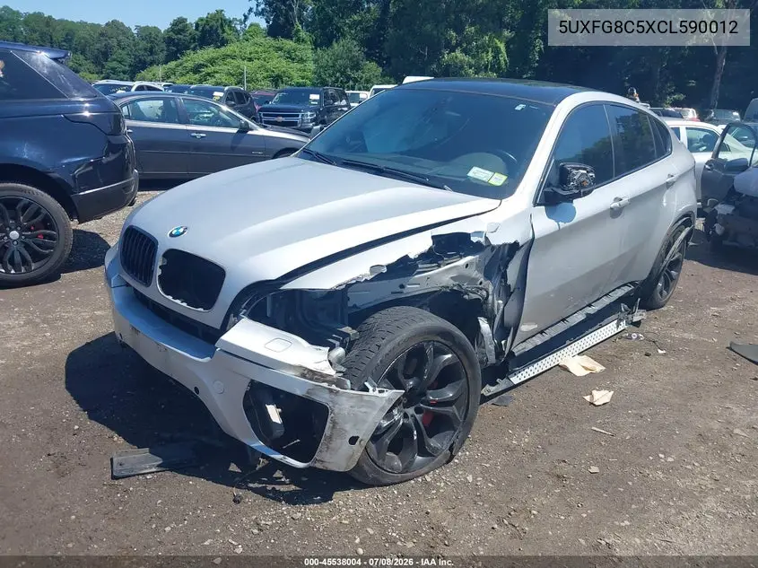 2012 BMW X6 xDrive50I VIN: 5UXFG8C5XCL590012 Lot: 45538004