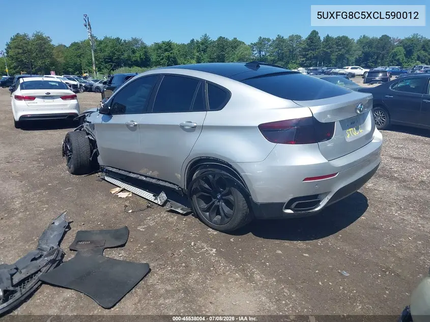 2012 BMW X6 xDrive50I VIN: 5UXFG8C5XCL590012 Lot: 45538004
