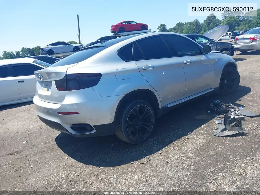 2012 BMW X6 xDrive50I VIN: 5UXFG8C5XCL590012 Lot: 45538004