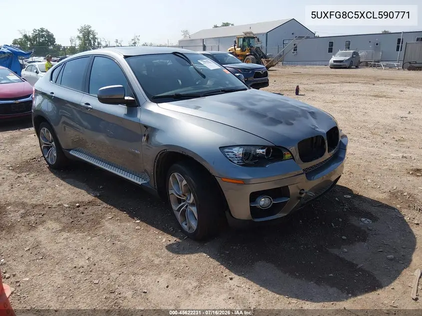 2012 BMW X6 xDrive50I VIN: 5UXFG8C5XCL590771 Lot: 45622231