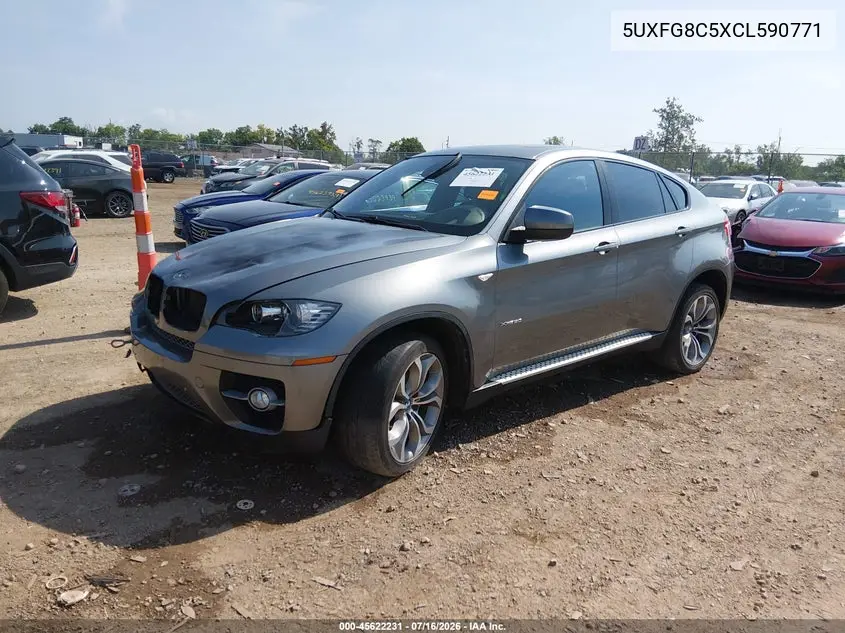 2012 BMW X6 xDrive50I VIN: 5UXFG8C5XCL590771 Lot: 45622231