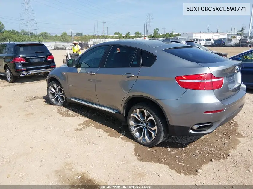 2012 BMW X6 xDrive50I VIN: 5UXFG8C5XCL590771 Lot: 45622231