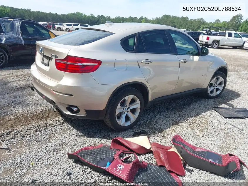 2013 BMW X6 xDrive35I VIN: 5UXFG2C52DL788534 Lot: 45060714