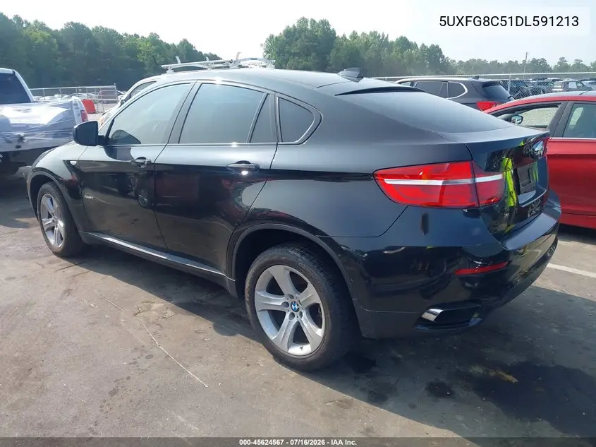 2013 BMW X6 xDrive50I VIN: 5UXFG8C51DL591213 Lot: 45624567