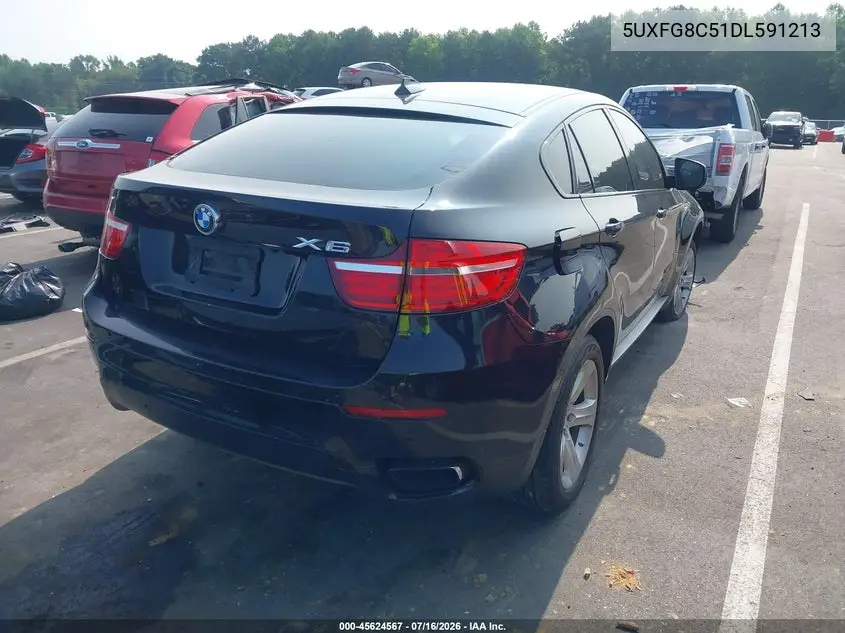 2013 BMW X6 xDrive50I VIN: 5UXFG8C51DL591213 Lot: 45624567