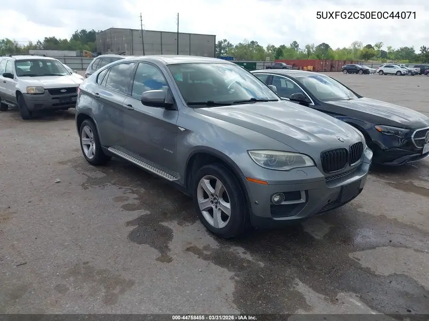 2014 BMW X6 xDrive35I VIN: 5UXFG2C50E0C44071 Lot: 44758455