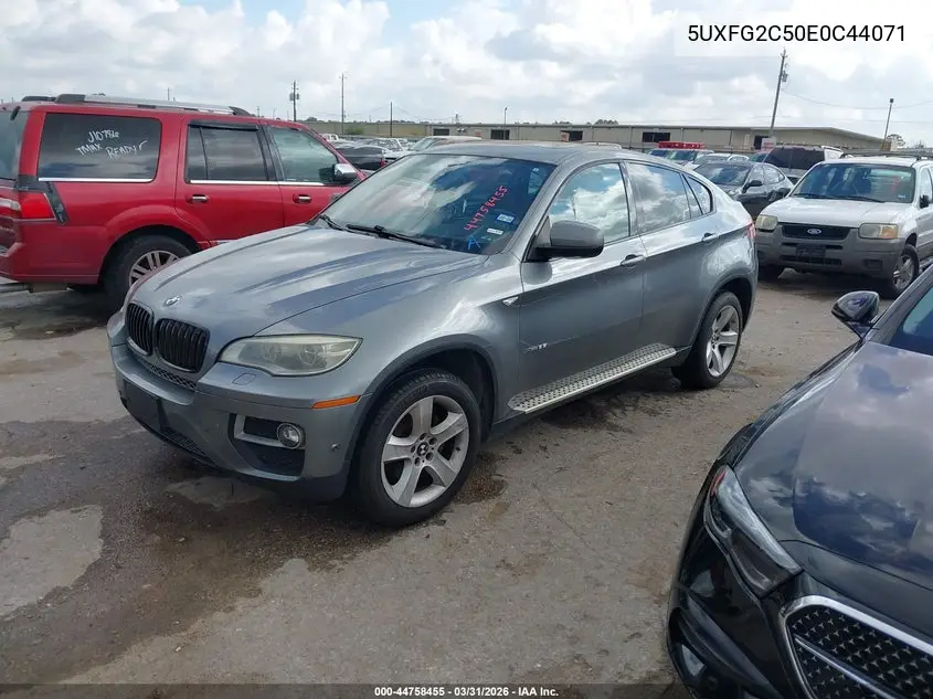 2014 BMW X6 xDrive35I VIN: 5UXFG2C50E0C44071 Lot: 44758455