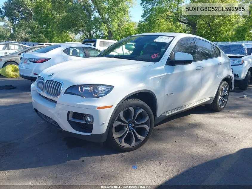 2014 BMW X6 xDrive50I VIN: 5UXFG8C52EL592985 Lot: 45104834