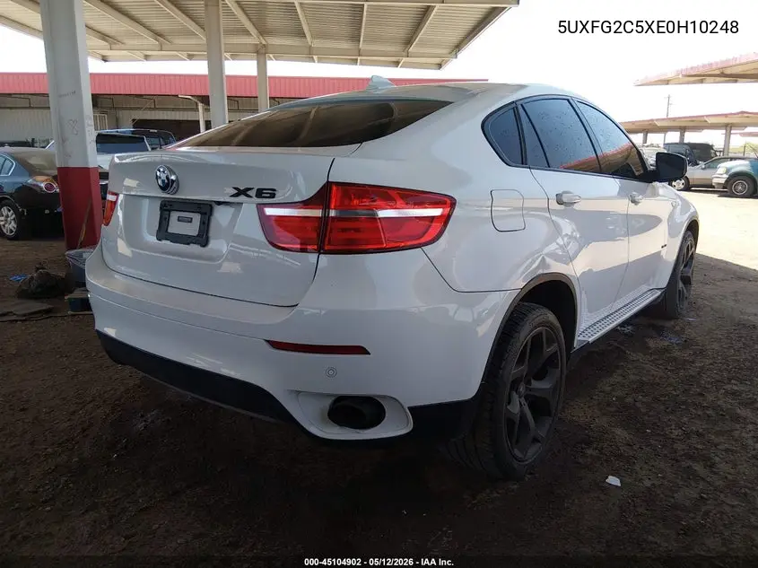2014 BMW X6 xDrive35I VIN: 5UXFG2C5XE0H10248 Lot: 45104902