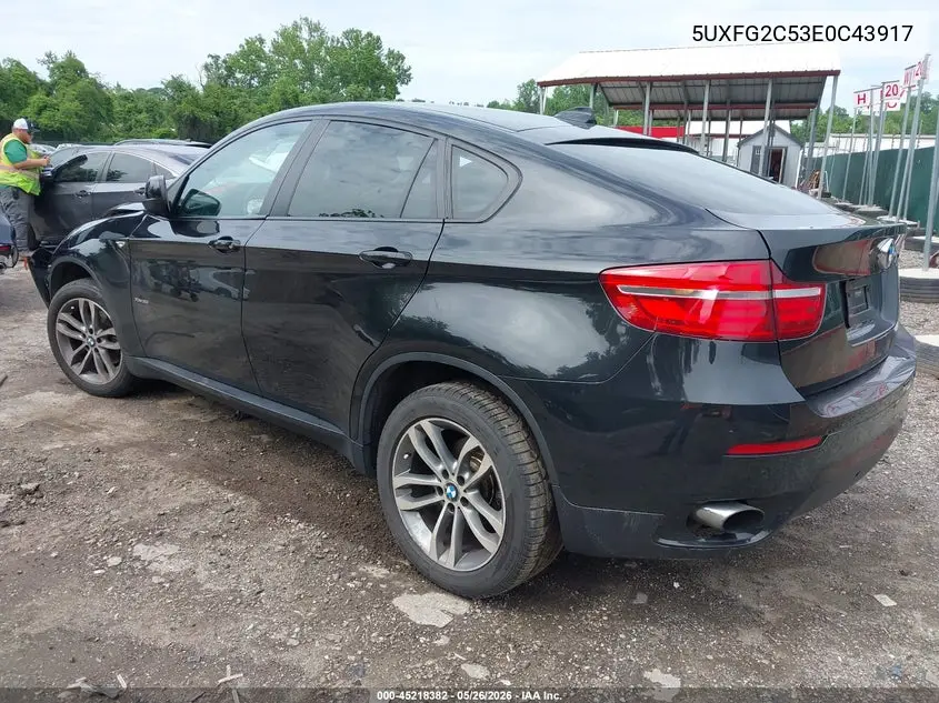 2014 BMW X6 xDrive35I VIN: 5UXFG2C53E0C43917 Lot: 45218382