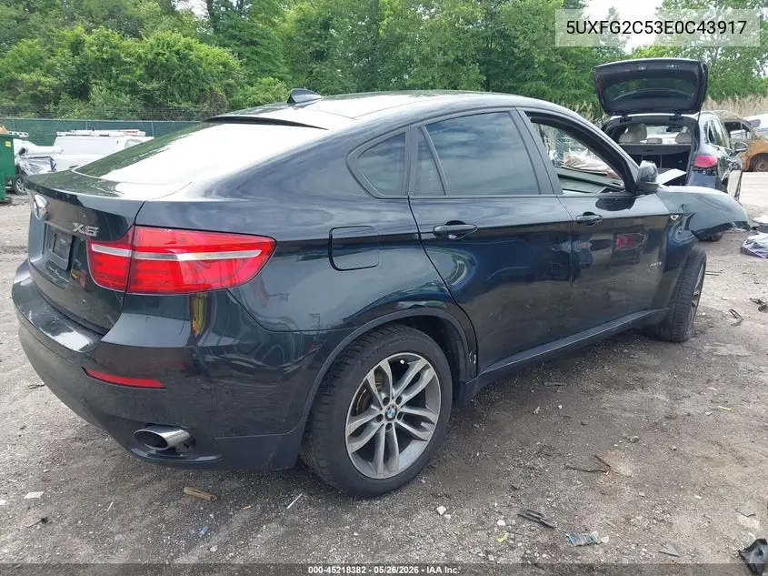2014 BMW X6 xDrive35I VIN: 5UXFG2C53E0C43917 Lot: 45218382