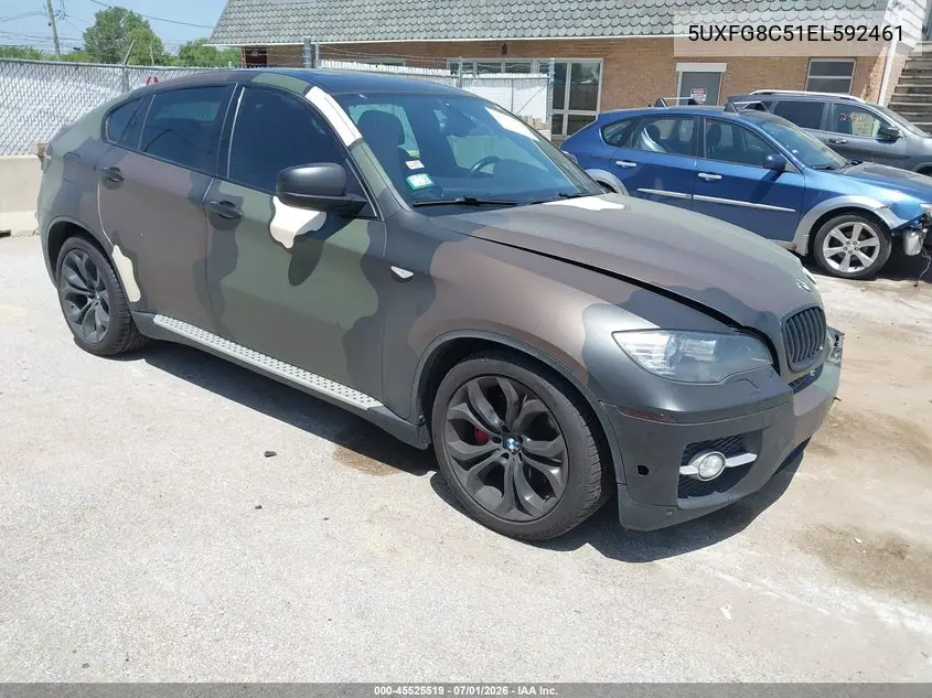 2014 BMW X6 xDrive50I VIN: 5UXFG8C51EL592461 Lot: 45525519