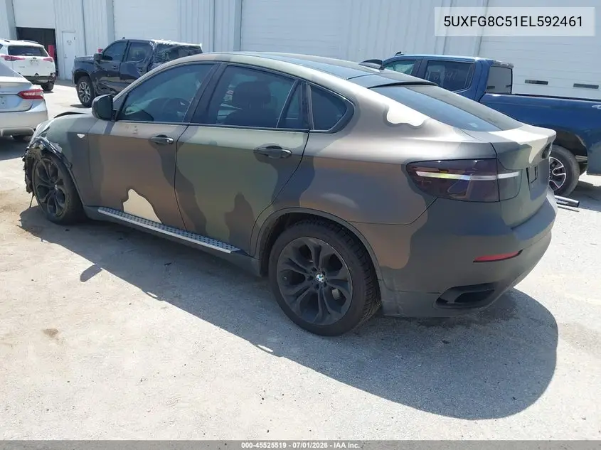 2014 BMW X6 xDrive50I VIN: 5UXFG8C51EL592461 Lot: 45525519