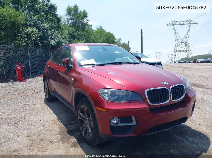 2014 BMW X6 xDrive35I VIN: 5UXFG2C55E0C45782 Lot: 45626495
