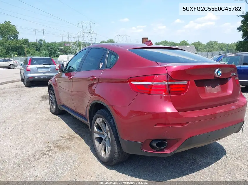 2014 BMW X6 xDrive35I VIN: 5UXFG2C55E0C45782 Lot: 45626495