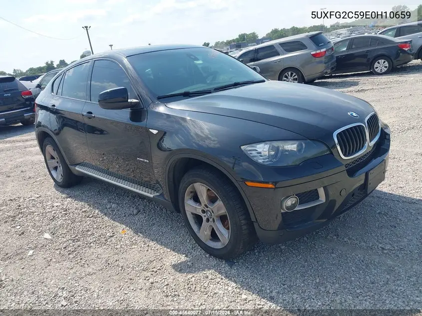 2014 BMW X6 xDrive35I VIN: 5UXFG2C59E0H10659 Lot: 45640077