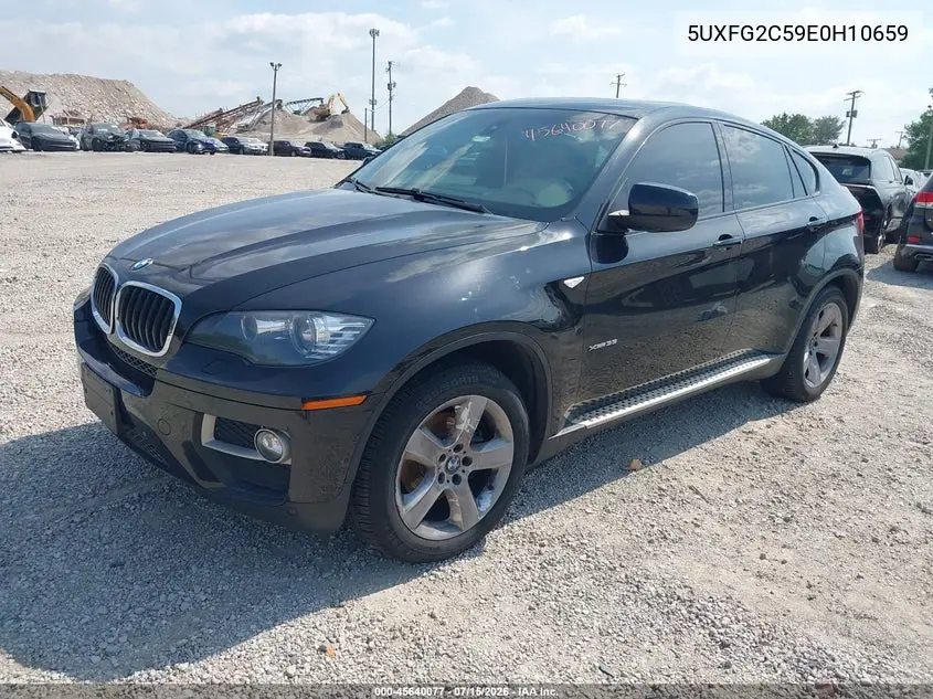 2014 BMW X6 xDrive35I VIN: 5UXFG2C59E0H10659 Lot: 45640077