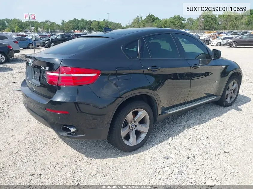 2014 BMW X6 xDrive35I VIN: 5UXFG2C59E0H10659 Lot: 45640077