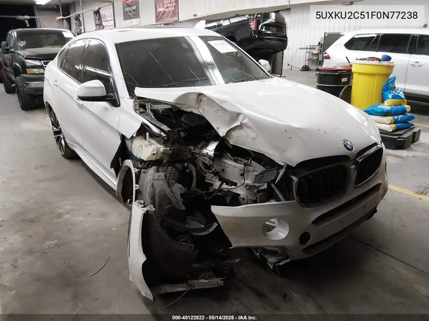 2015 BMW X6 xDrive35I VIN: 5UXKU2C51F0N77238 Lot: 45122822