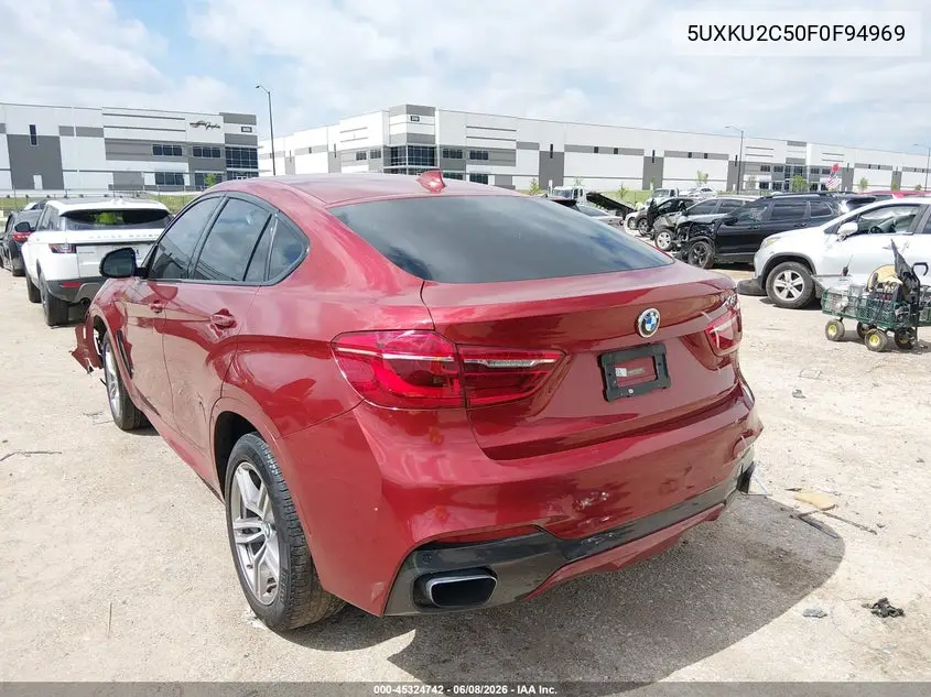 2015 BMW X6 xDrive35I VIN: 5UXKU2C50F0F94969 Lot: 45324742