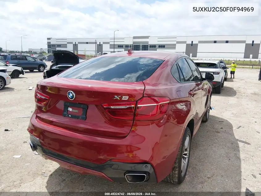 2015 BMW X6 xDrive35I VIN: 5UXKU2C50F0F94969 Lot: 45324742
