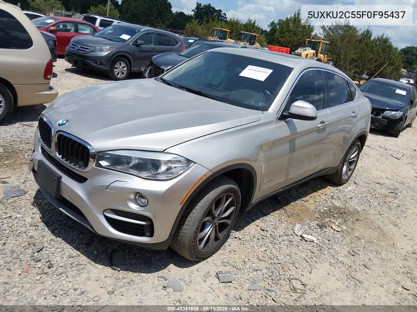 2015 BMW X6 xDrive35I VIN: 5UXKU2C55F0F95437 Lot: 45361659
