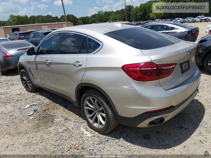 2015 BMW X6 xDrive35I VIN: 5UXKU2C55F0F95437 Lot: 45361659