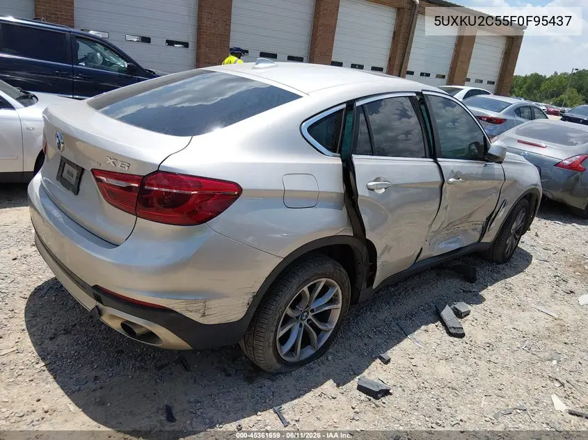 2015 BMW X6 xDrive35I VIN: 5UXKU2C55F0F95437 Lot: 45361659