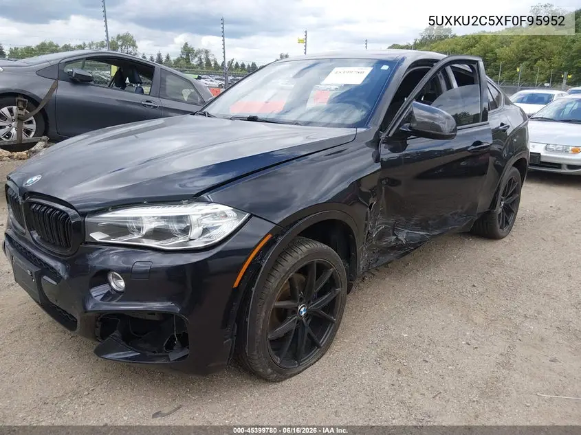 2015 BMW X6 xDrive35I VIN: 5UXKU2C5XF0F95952 Lot: 45399780