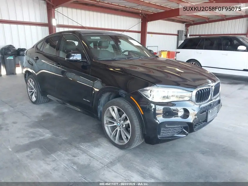 2015 BMW X6 xDrive35I VIN: 5UXKU2C58F0F95075 Lot: 45411377