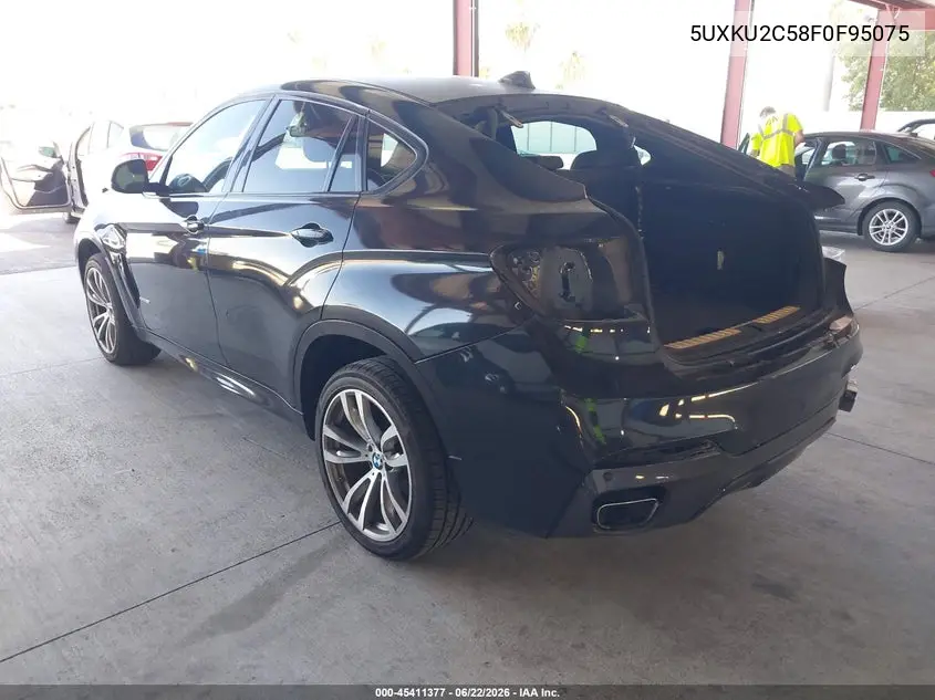 2015 BMW X6 xDrive35I VIN: 5UXKU2C58F0F95075 Lot: 45411377