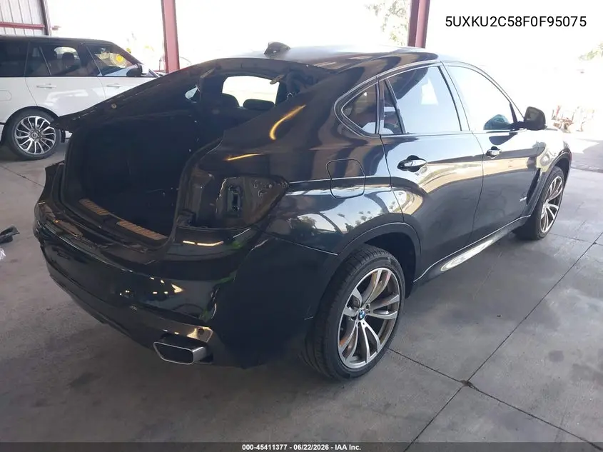 2015 BMW X6 xDrive35I VIN: 5UXKU2C58F0F95075 Lot: 45411377