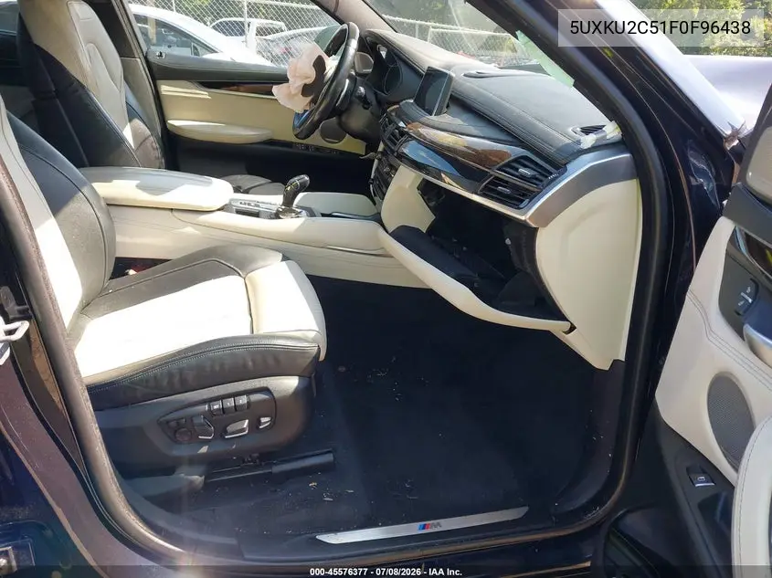 2015 BMW X6 xDrive35I VIN: 5UXKU2C51F0F96438 Lot: 45576377
