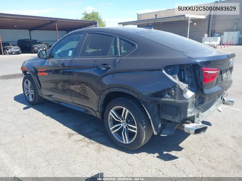 2016 BMW X6 xDrive35I VIN: 5UXKU2C50G0N83629 Lot: 45491939