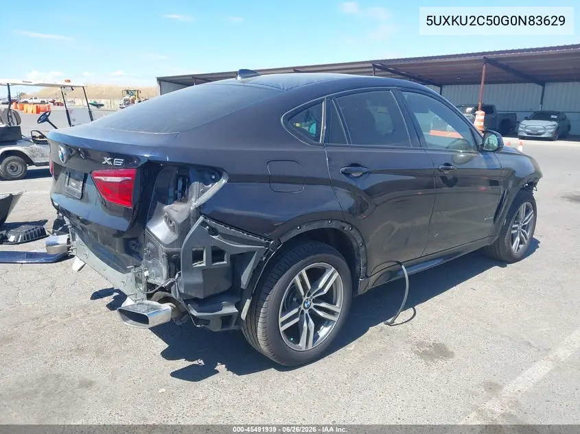2016 BMW X6 xDrive35I VIN: 5UXKU2C50G0N83629 Lot: 45491939