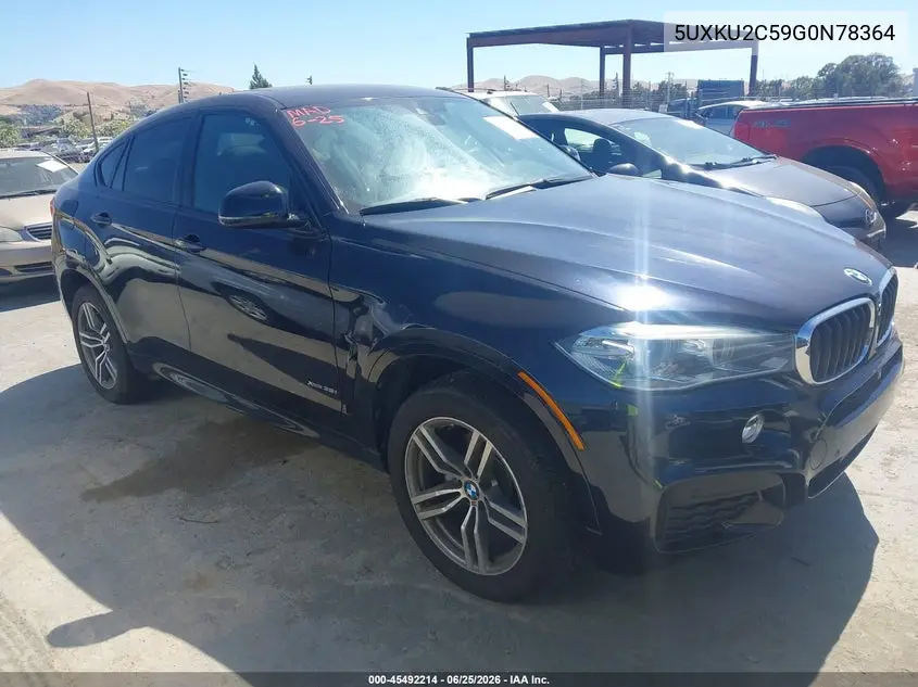 2016 BMW X6 xDrive35I VIN: 5UXKU2C59G0N78364 Lot: 45492214