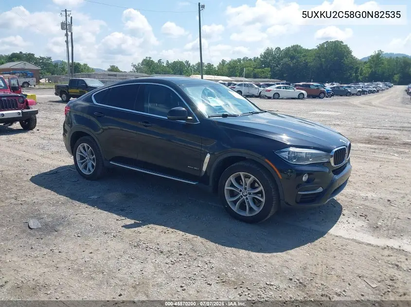 2016 BMW X6 xDrive35I VIN: 5UXKU2C58G0N82535 Lot: 45570200