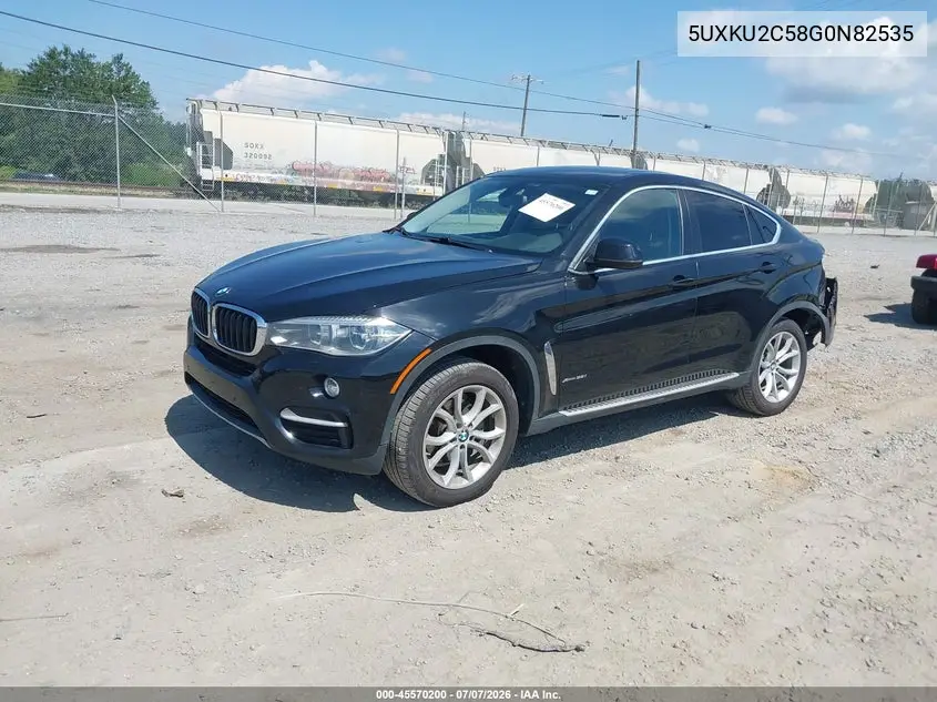 2016 BMW X6 xDrive35I VIN: 5UXKU2C58G0N82535 Lot: 45570200
