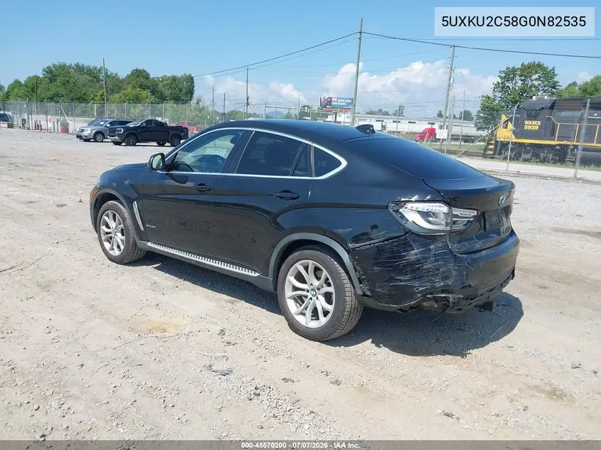 2016 BMW X6 xDrive35I VIN: 5UXKU2C58G0N82535 Lot: 45570200