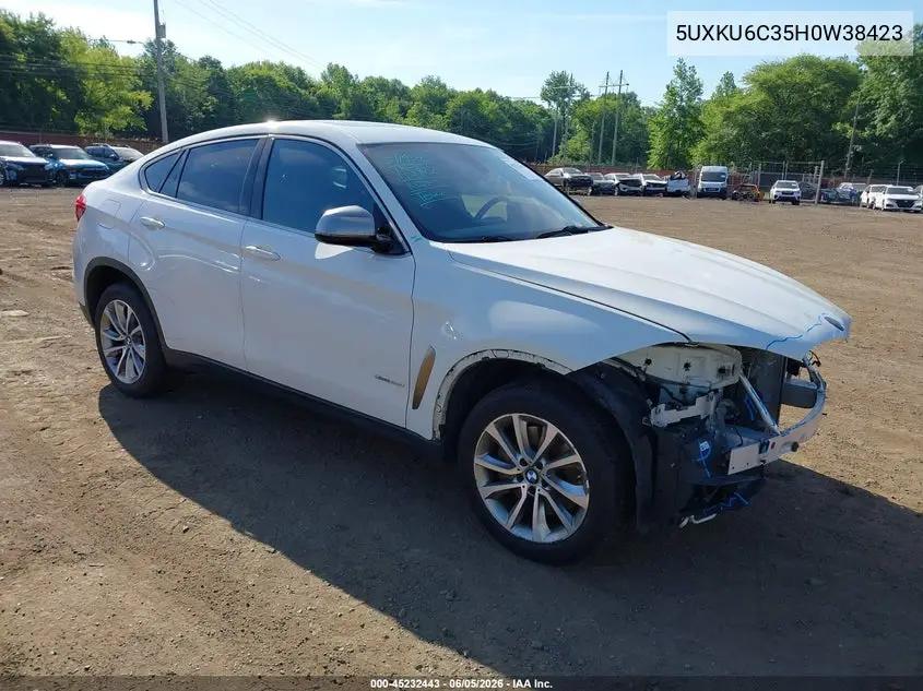 2017 BMW X6 xDrive50I VIN: 5UXKU6C35H0W38423 Lot: 45232443