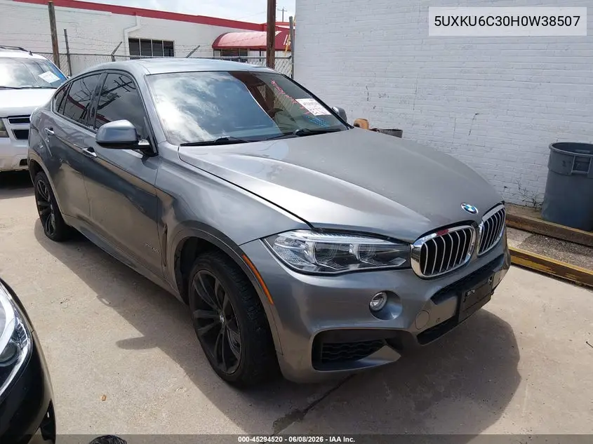2017 BMW X6 xDrive50I VIN: 5UXKU6C30H0W38507 Lot: 45294520