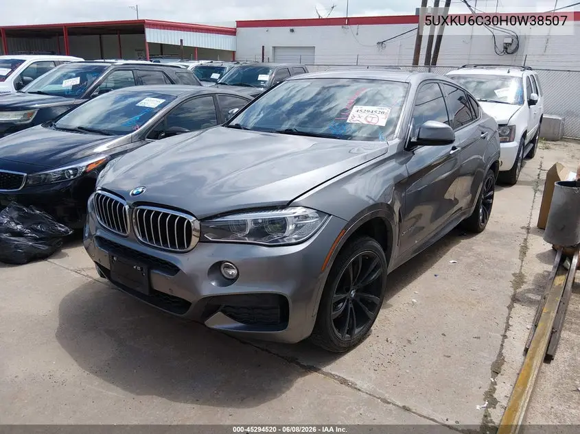 2017 BMW X6 xDrive50I VIN: 5UXKU6C30H0W38507 Lot: 45294520