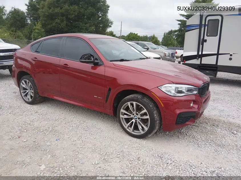 2017 BMW X6 xDrive35I VIN: 5UXKU2C32H0U29309 Lot: 45398566