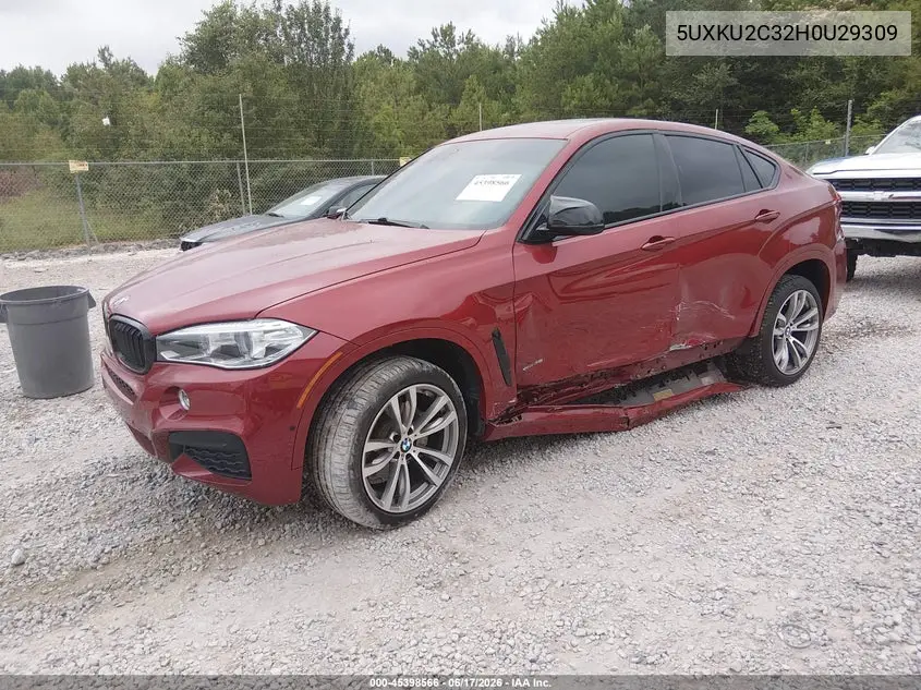 2017 BMW X6 xDrive35I VIN: 5UXKU2C32H0U29309 Lot: 45398566