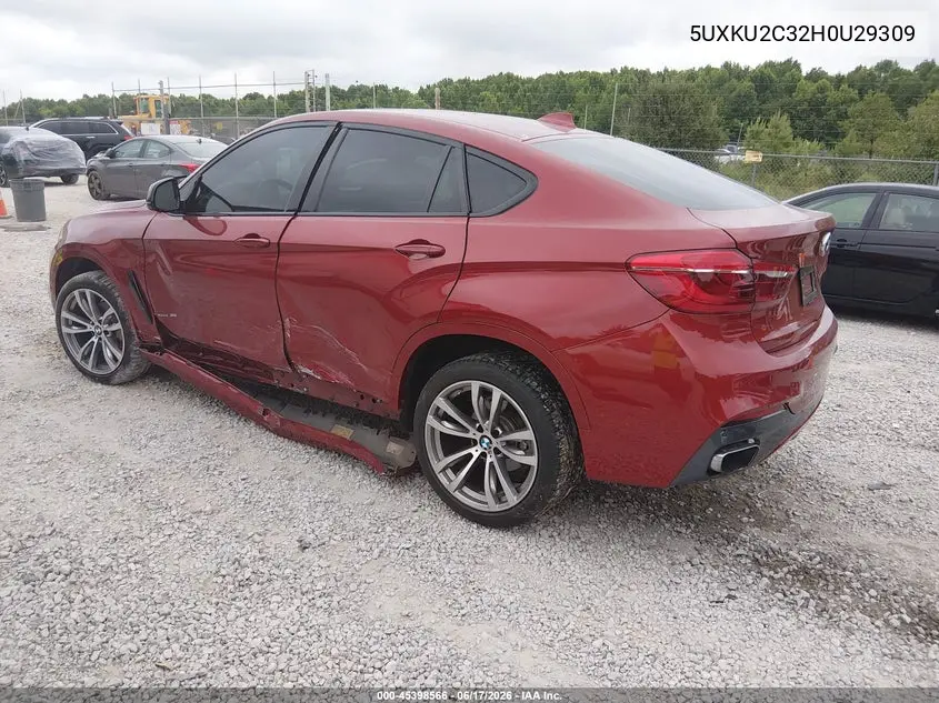 2017 BMW X6 xDrive35I VIN: 5UXKU2C32H0U29309 Lot: 45398566