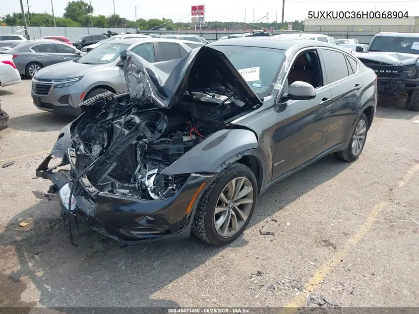 2017 BMW X6 Sdrive35I VIN: 5UXKU0C36H0G68904 Lot: 45471450