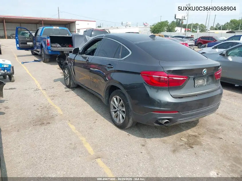 2017 BMW X6 Sdrive35I VIN: 5UXKU0C36H0G68904 Lot: 45471450