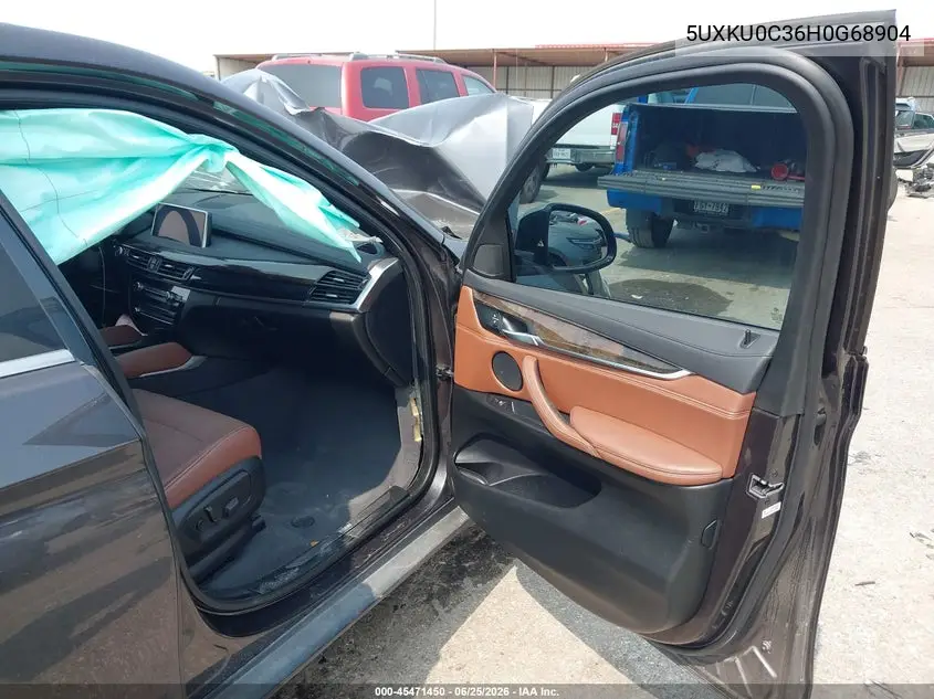 2017 BMW X6 Sdrive35I VIN: 5UXKU0C36H0G68904 Lot: 45471450